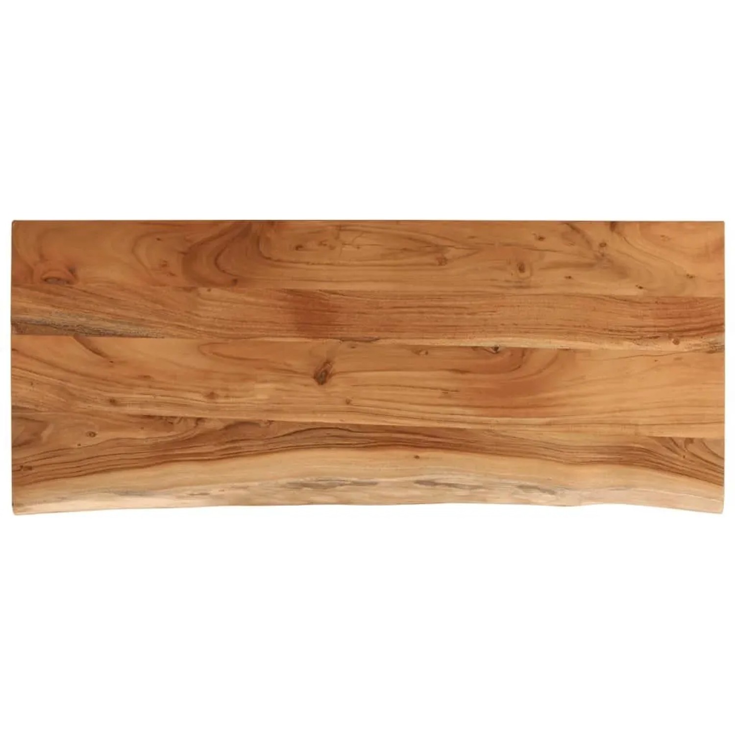 vidaXL Tischplatte 110x40x2,5cm Rechteckig Massivholz Akazie Baumkante 370253