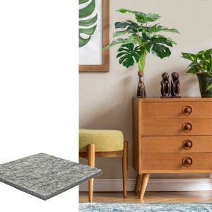 Wagner Filzpad EH1200, grau, 100x100x6 mm, für Möbelgleiter und Oberflächenschutz.