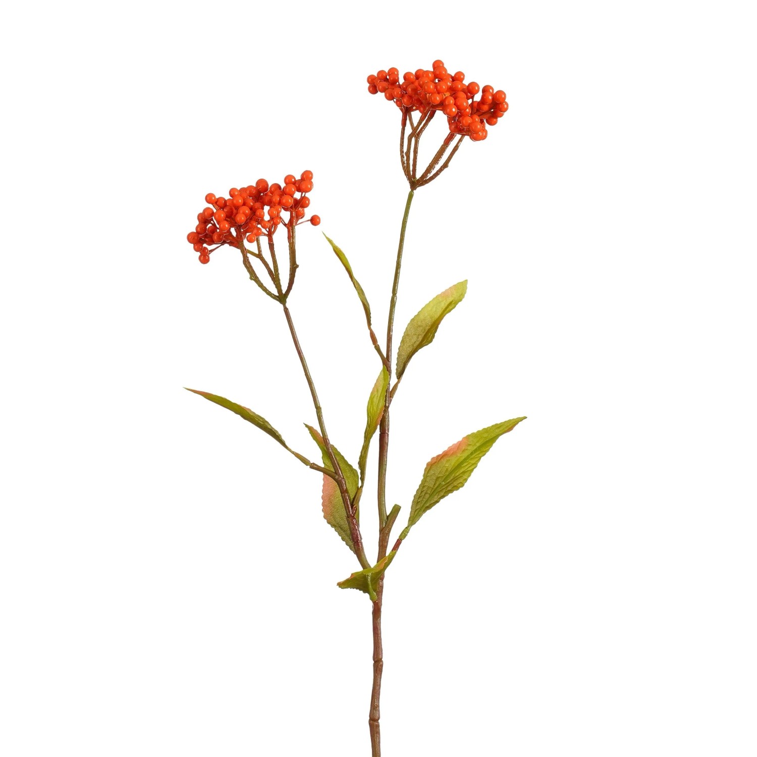Mica Decorations Stechpalme-Zweig Orange 75 cm