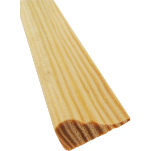 Profilleiste aus Kiefernholz, 20x12 mm, Länge 2400 mm. Holzleiste für Wand und Decke.
