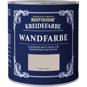 Dose Rust-Oleum Kreidefarbe Wandfarbe Winter-Grau, 1 Liter.