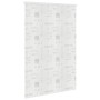 Weißes Duschrollo mit Splash-Design, 140x240 cm, aus wasserfestem EVA-Material für das Badezimmer.