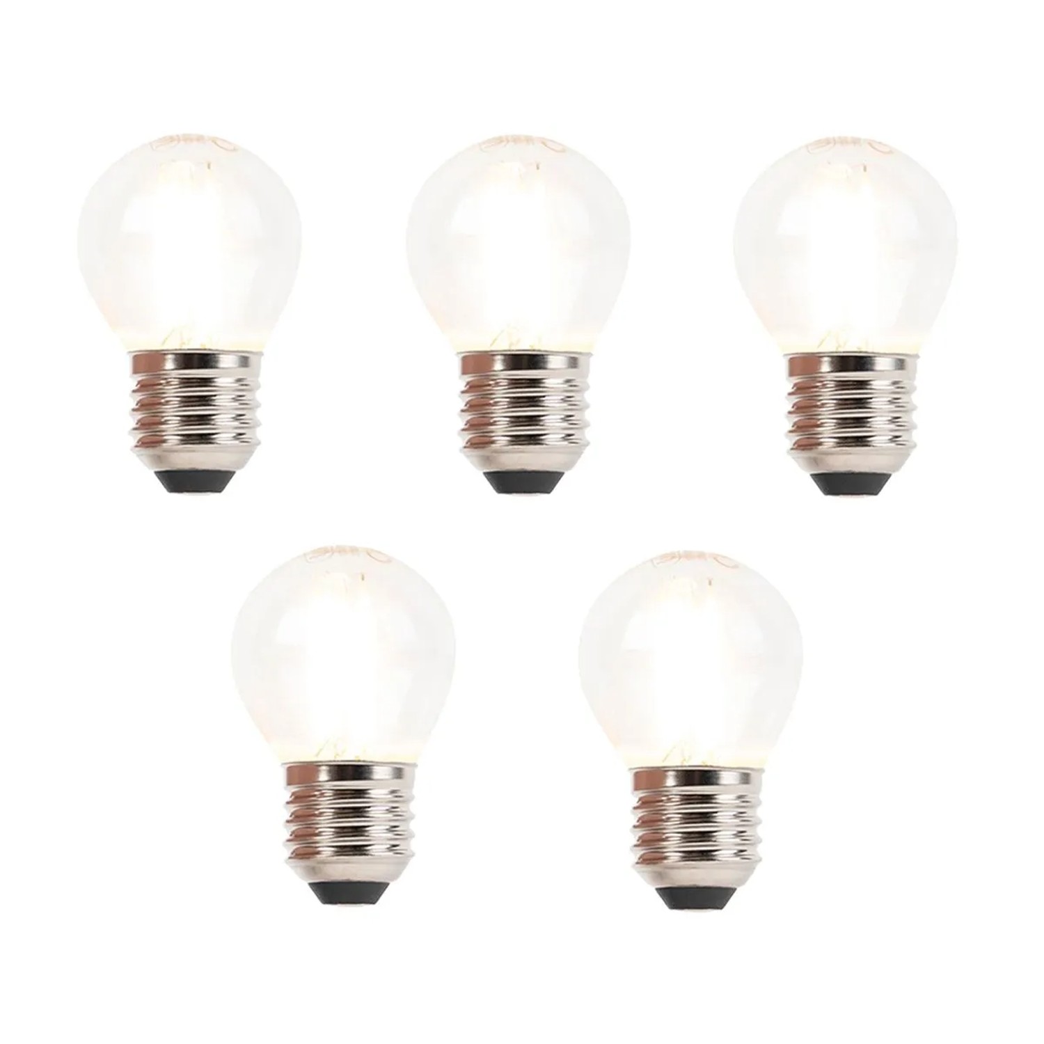 LUEDD Set mit 5 Dimmbaren E27 LED Filament Glühbirnen 3W 250lm 2700K