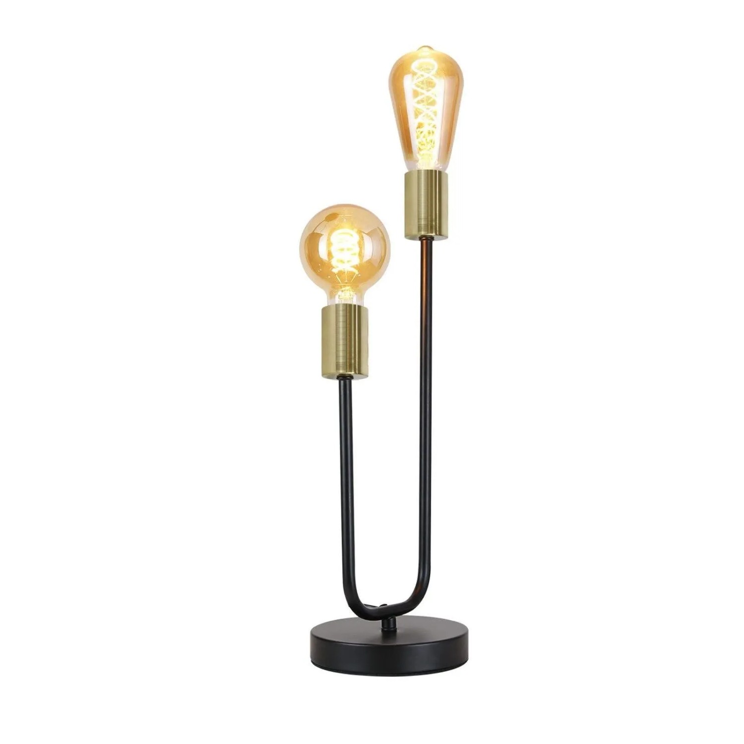 NETTLIFE Tischlampe aus Metall L17cm Schwarz