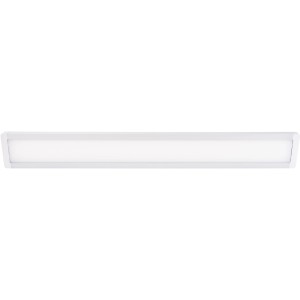 REV Ritter LED-Deckenleuchte Flaxx, 114cm, silberne Büroleuchte.