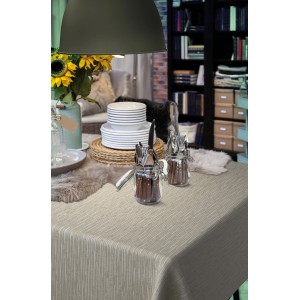 d-c-fix Tischbelag Japondi Sand, Meterware, auf gedecktem Tisch.