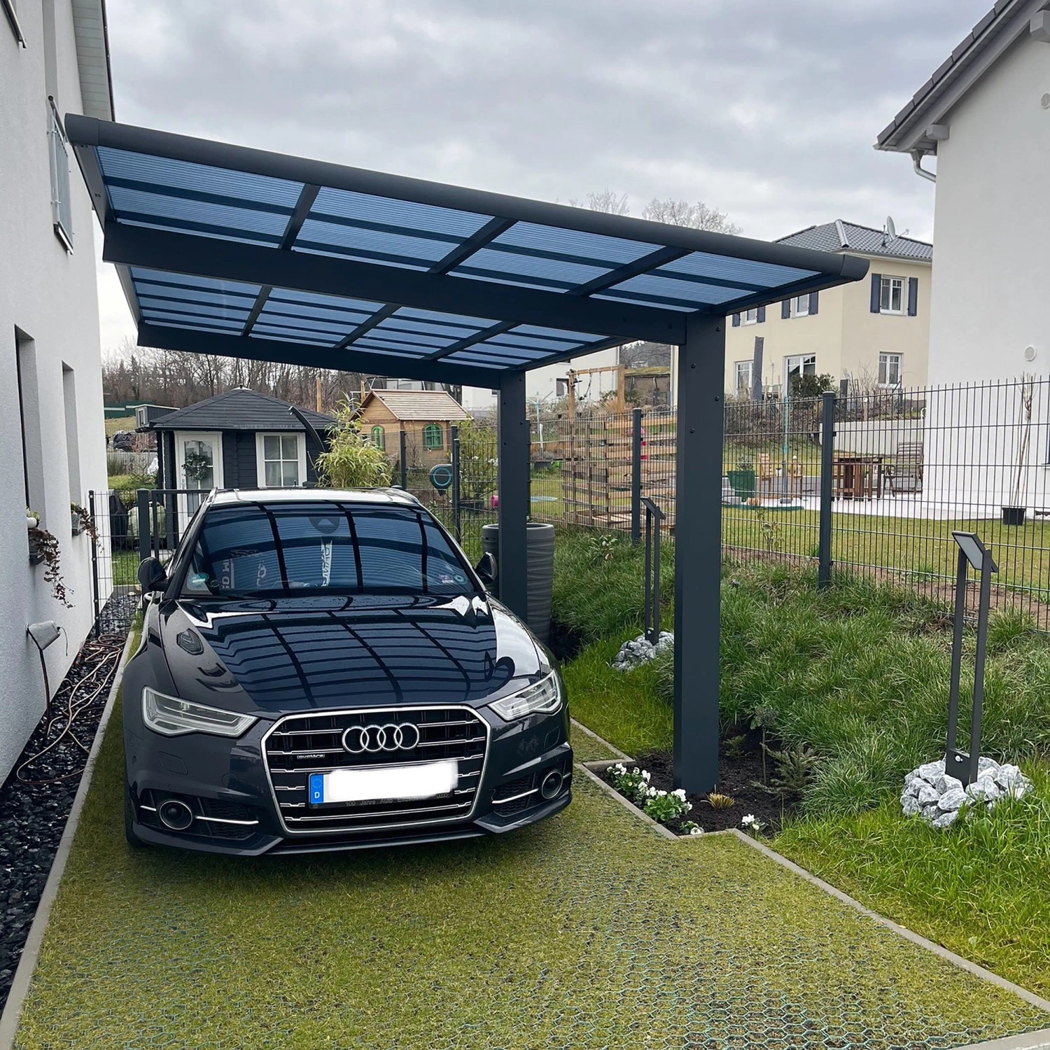 Ximax Einzelcarport Wing Typ 80 mit Welldach Anthrazit 275,7 cm x 531,4 cm günstig online kaufen