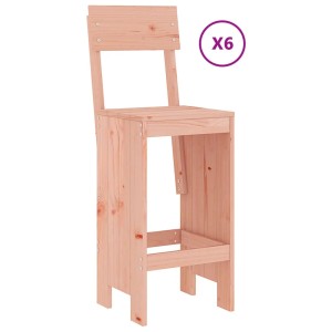 Barhocker aus Douglasie, Teil des 7-tlg. Gartenbar-Sets, Gartenmöbel.