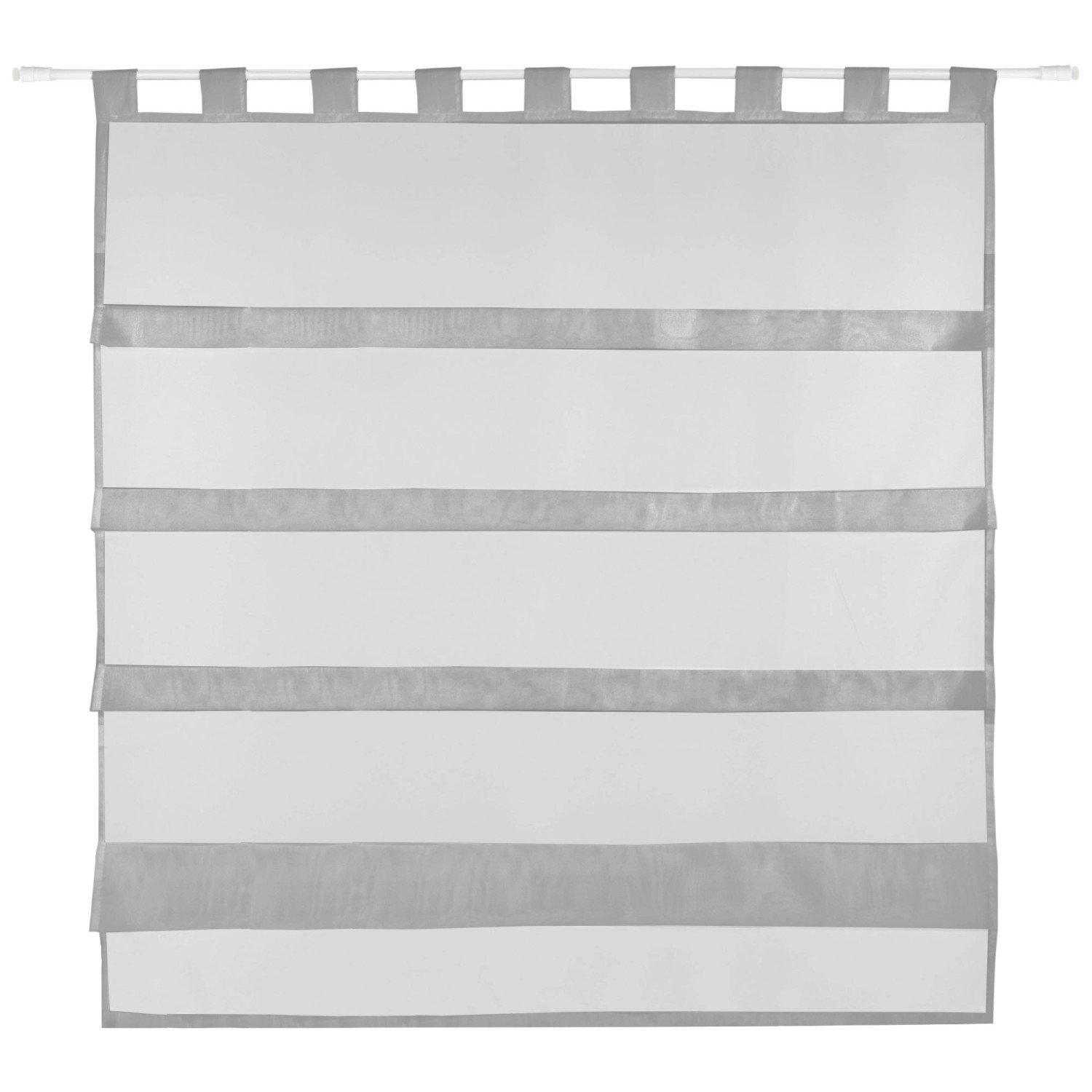 Bestlivings Sky Gardine Raffoptik Schlaufe 100 cm x 110 cm Grau günstig online kaufen