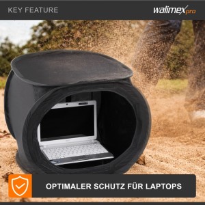 Walimex Pop-Up Laptop-Zelt 50X50X50Cm Fotozelt Sonnenschutz Blendschutz