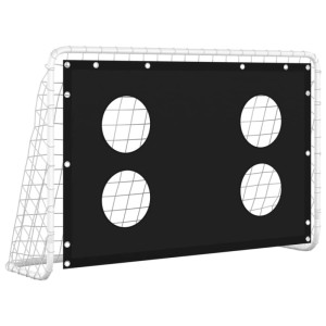 vidaXL Fußballtor mit Torwand Stahl 184x61x122 cm 93376