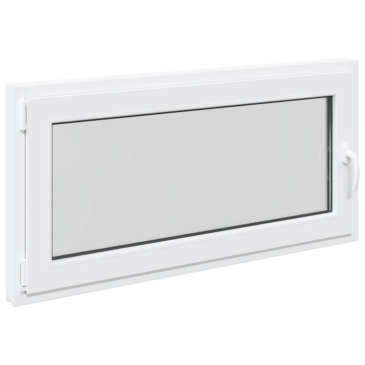 vidaXL Kellerfenster RISOR Weiß 120 x 60 cm PVC und Glas 42047220