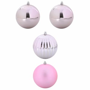 vidaXL Weihnachtskugel-Set 4-Tlg Rosa XXL 42018863
