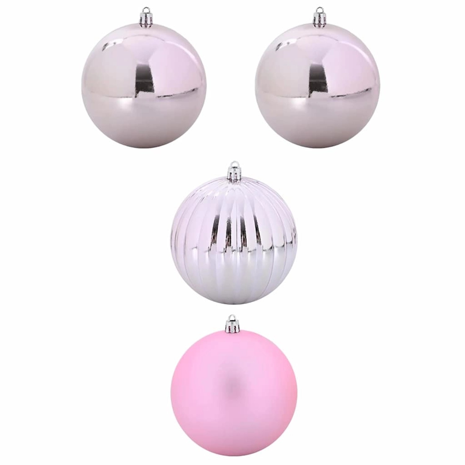 vidaXL Weihnachtskugel-Set 4-Tlg Rosa XXL 42018863