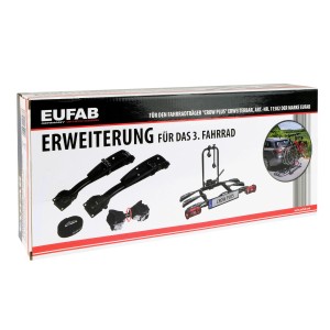 Eufab Erweiterung für Crow Plus Fahrradträger, zur Montage eines 3. Fahrrads.