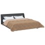 vidaXL Winterbettdecke Taupe 220 x 260 cm Mikrofaser und Teddy-Fleece 42026359_3