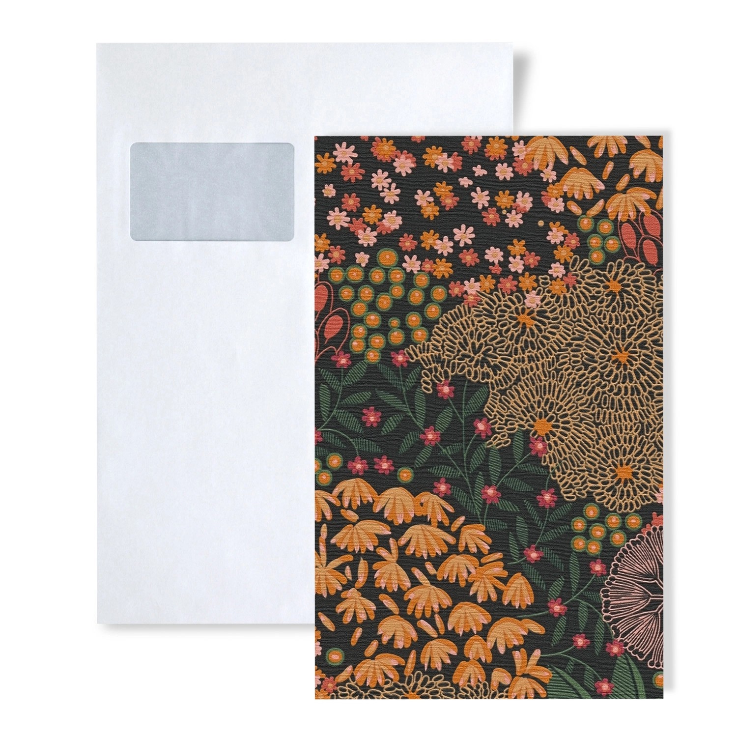 PROFHOME 1 MUSTERSTÜCK S-387403-GU DIN A4 MUSTER der Floral Tapete günstig online kaufen