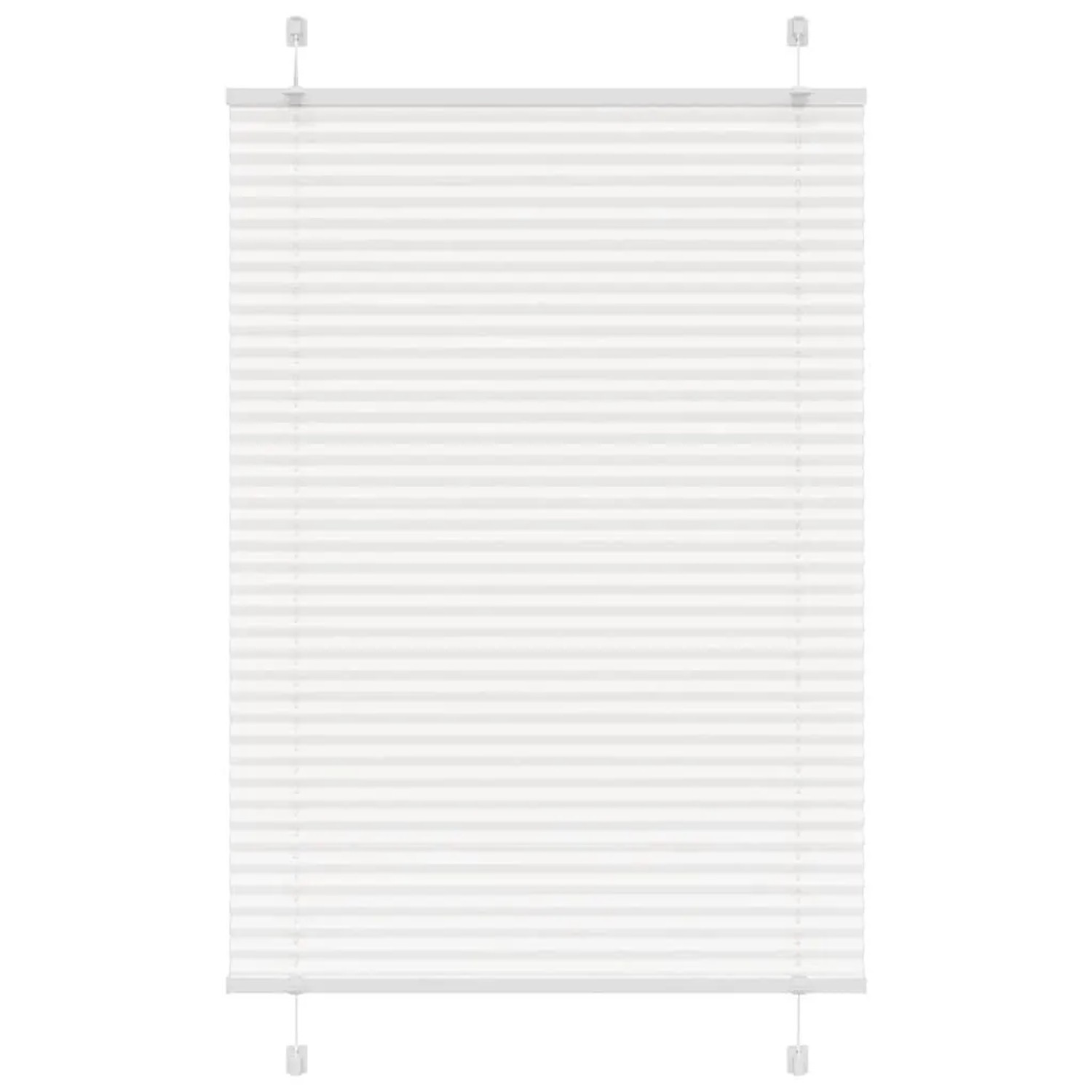 vidaXL Plissee Weiß 100x150 cm Stoffbreite 99,4 cm Polyester 4015500 günstig online kaufen