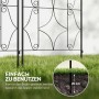 Outsunny Rankgitter 2er-Set, Metall, schwarz, zum Stecken in den Boden. Rankhilfe für Garten und Pflanzen.