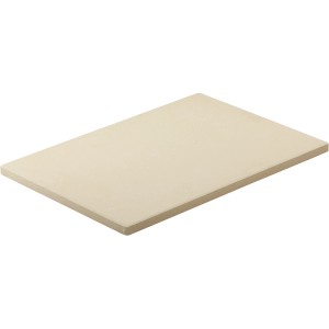 Rechteckiger Rösle Pizzastein (42x30cm) aus Schamott für Grill und Ofen.