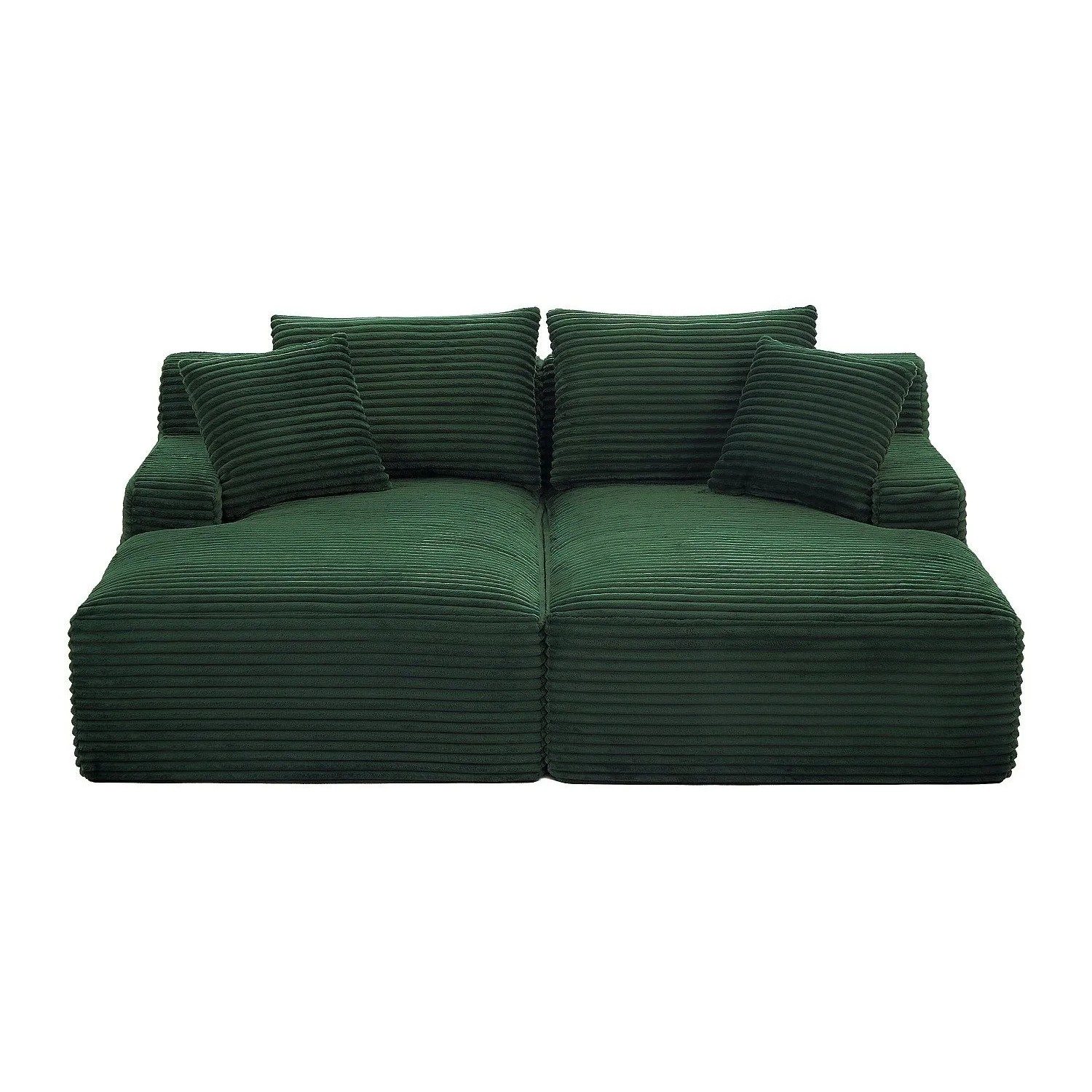 Vente-unique Sofa Ohne Schlafmöglichkeit Donilia Grün 200 cm