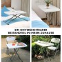 KARAT Klapptisch Nara, höhenverstellbar und wetterfest, ideal für Garten, Balkon und Camping.