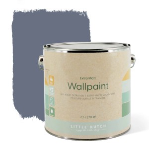 Little Dutch Wandfarbe Pure Blue, 2,5 l, matte, blaue Wandfarbe für Kinderzimmer.