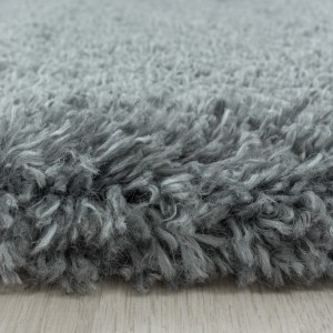 Ayyildiz Hochflorteppich Fluffy 3500 Hellgrau Ø 160 cm