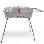 Grillpeter Mangal Astana Deluxe mit 11er Spießdreher Grillmotor USB und Powerbank BBQ Deckel Grillrost Ablage