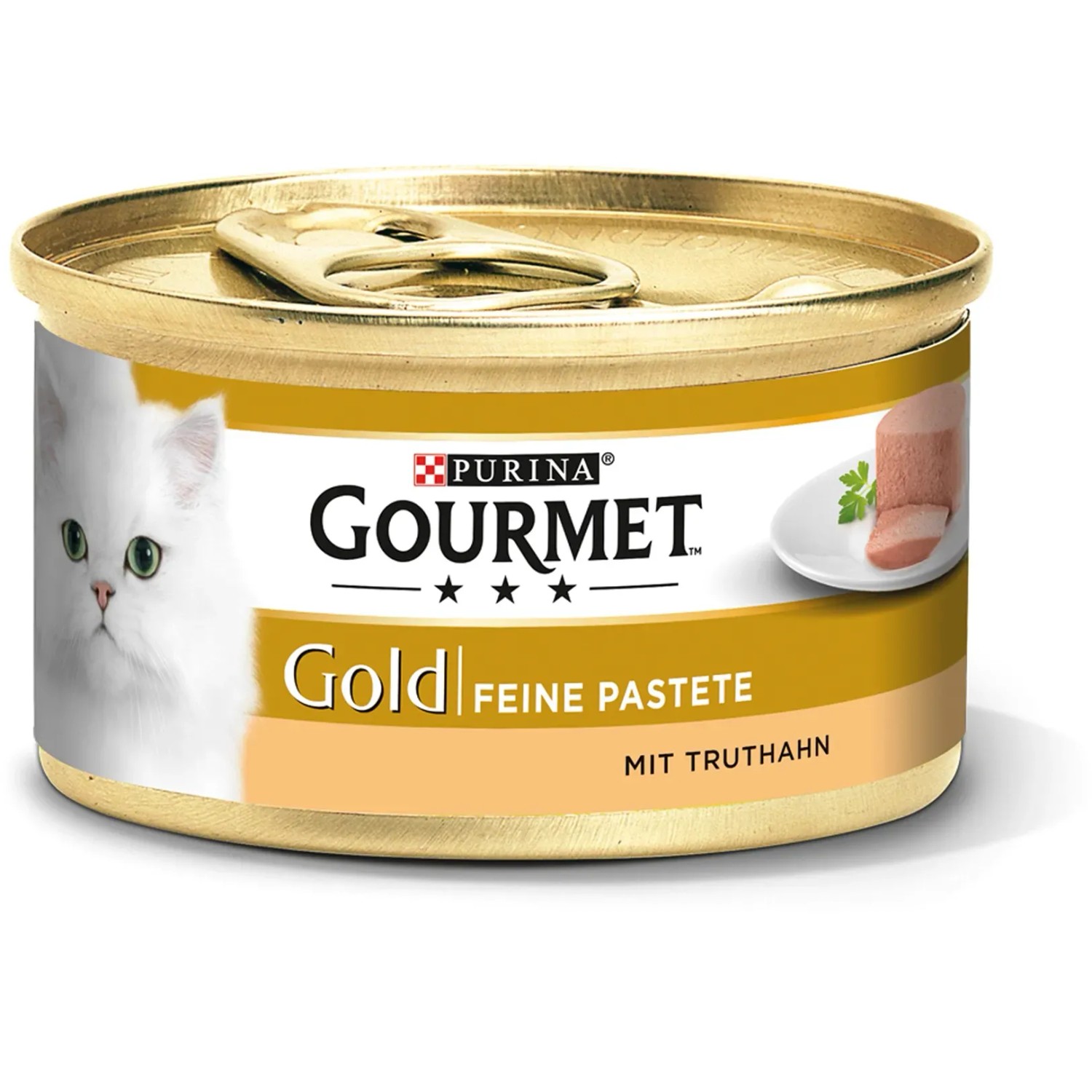 Gourmet Katzen-Nassfutter Gold Feine Pastete mit Truthahn 85 g