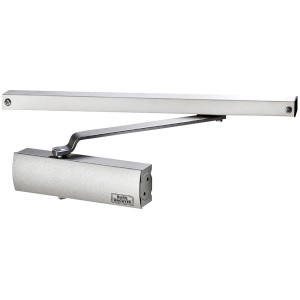 Burg Wächter Türschließer GTS 514 S SB, silberfarbener Türschließer mit Gleitschiene für Türbreiten bis 110 cm.