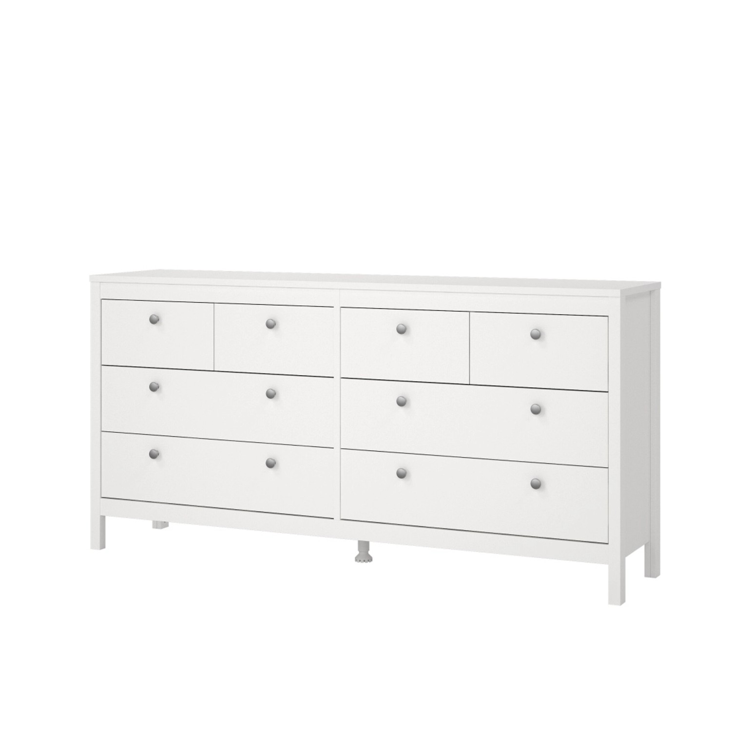 ebuy24 Madrid Kommode 8 Schubladen Weiß günstig online kaufen