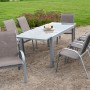 Merxx Gartenmöbel-Set Amalfi, 9-teilig, taupe, mit Ausziehtisch (180/240x100 cm).