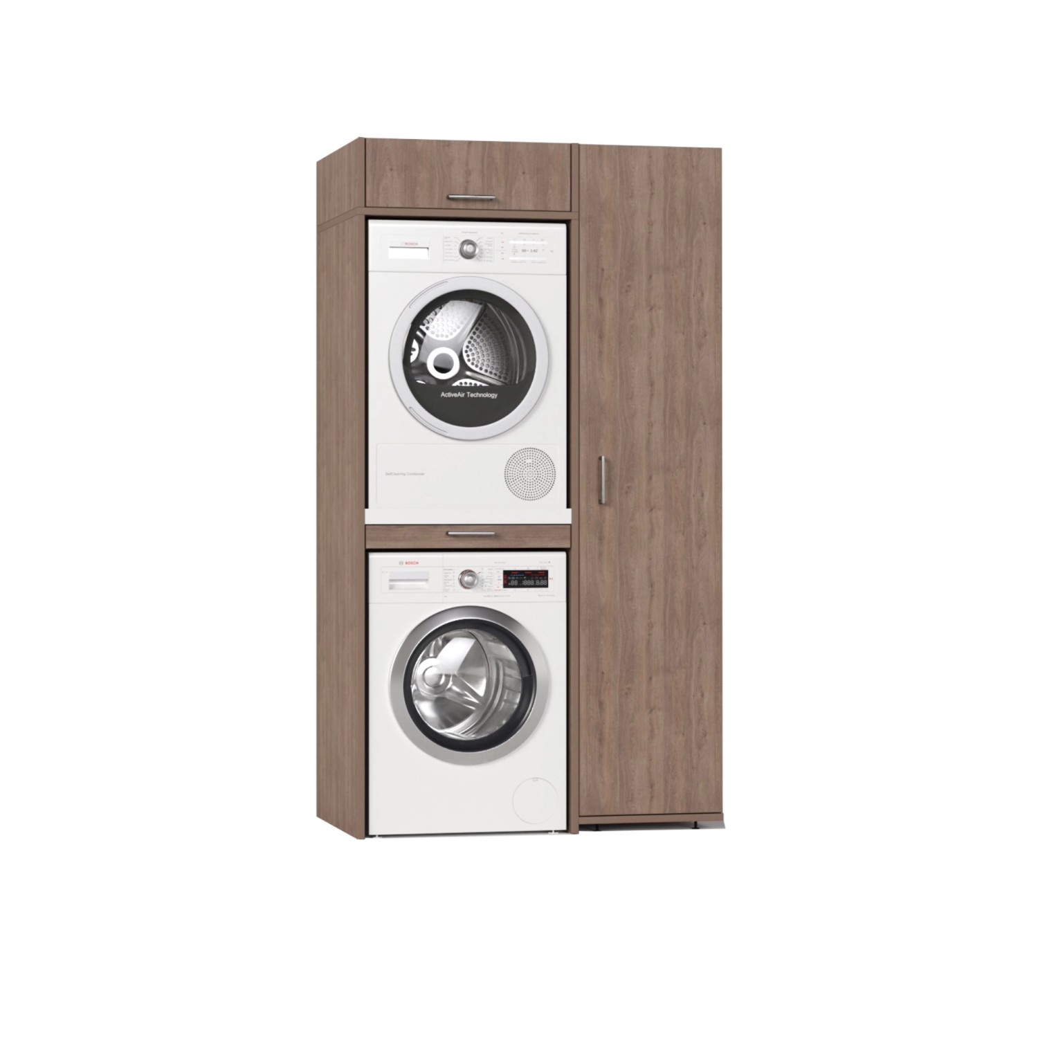 Waschturm Waschmaschinenschrank Slimline 3.1 Natur Eiche-Optik günstig online kaufen