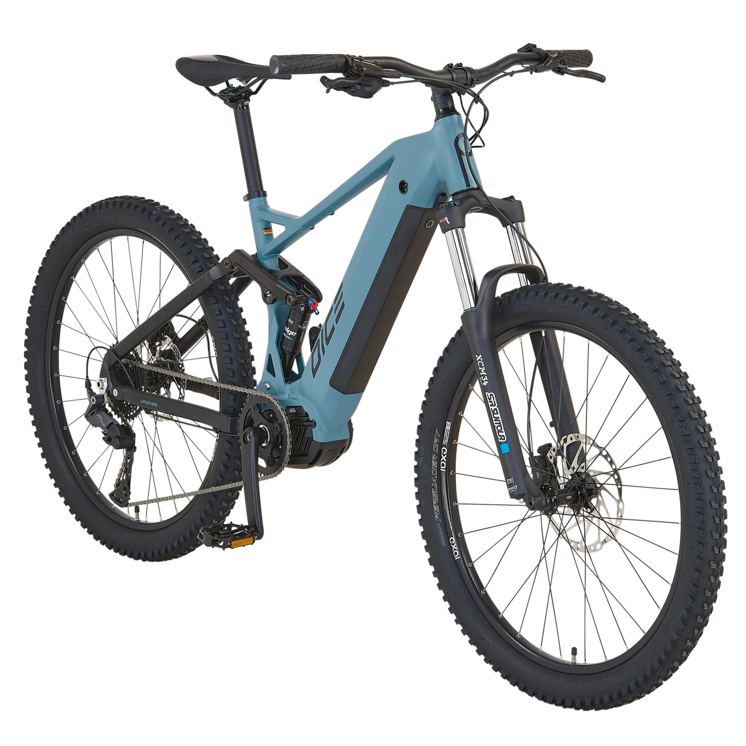 Prophete E-Bike MTB Dice 4.0 Full-Suspension Grau-Schwarz Matt 27,5 Zoll