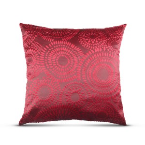 Rotes Dekokissen 40x40 cm mit Punktmuster von Bestlivings für Sofa & Gartenstuhl.