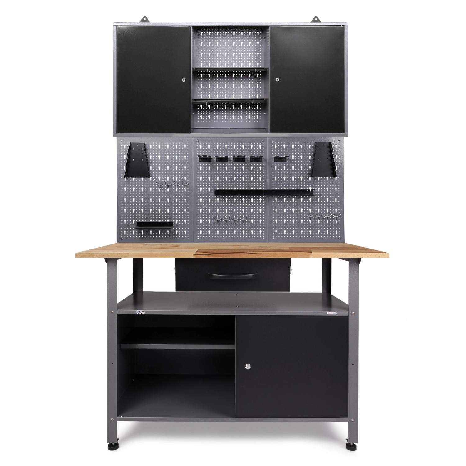 Ondis24 Werkbank Set Klaus 120 cm 1 Schrank Werkstatt günstig online kaufen