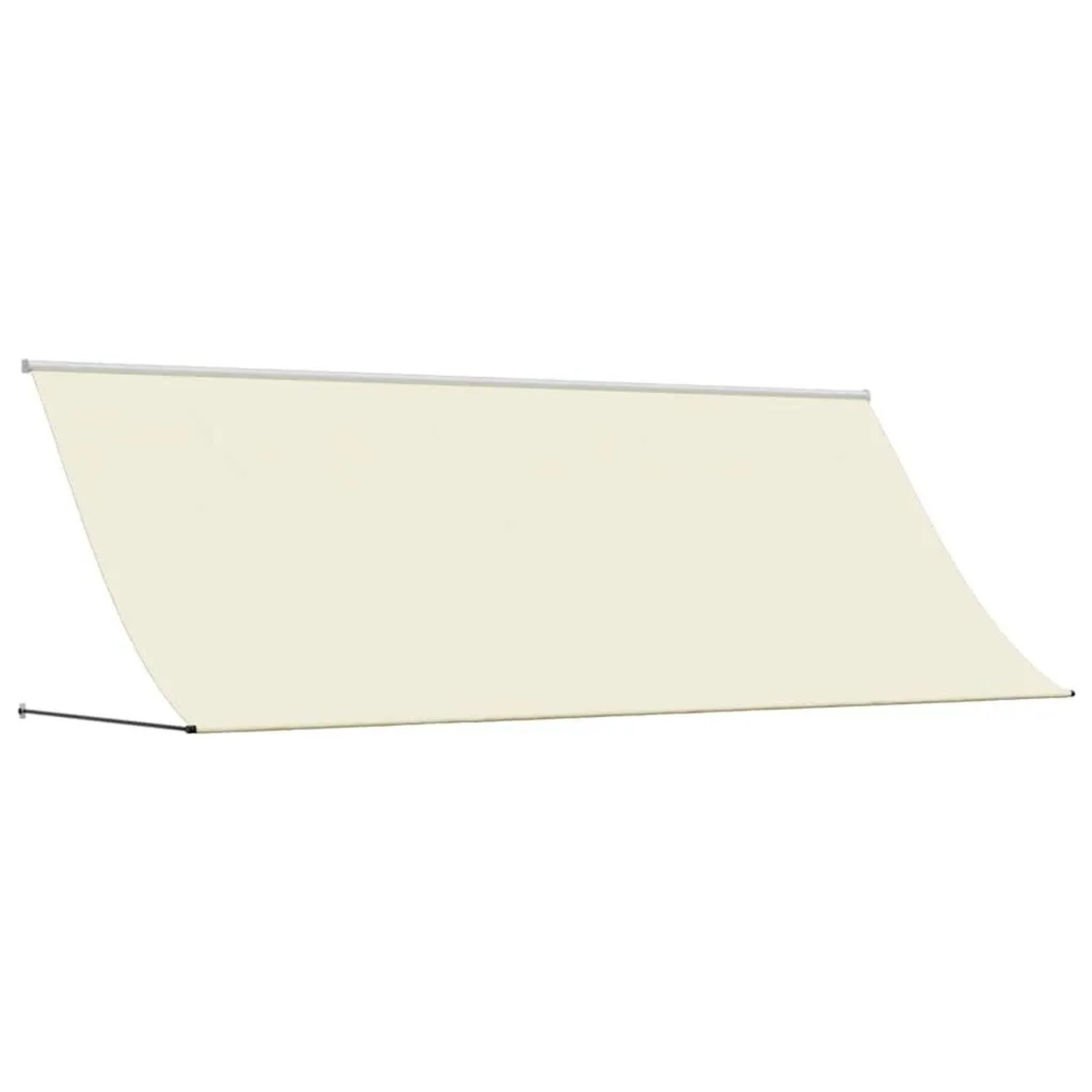 vidaXL Markise Einziehbar Creme 400x150 cm Stoff und Stahl 368763