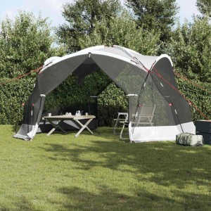 vidaXL Zelte mit Dach Grau 434 x 434 x 230 cm Polyester 4100696