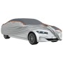 Grau-silberne Autoabdeckung XL für Limousine, Hagelschutz, vidaXL.