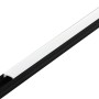 Schwarzes Eglo Alu LED-Aufbauprofil mit weißem Diffuser, 2000 mm lang.