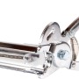 Gabiona C-Ring-Zange (20 cm) mit Magazin zum Verschließen von Gabionen, rot-silbernes Werkzeug.