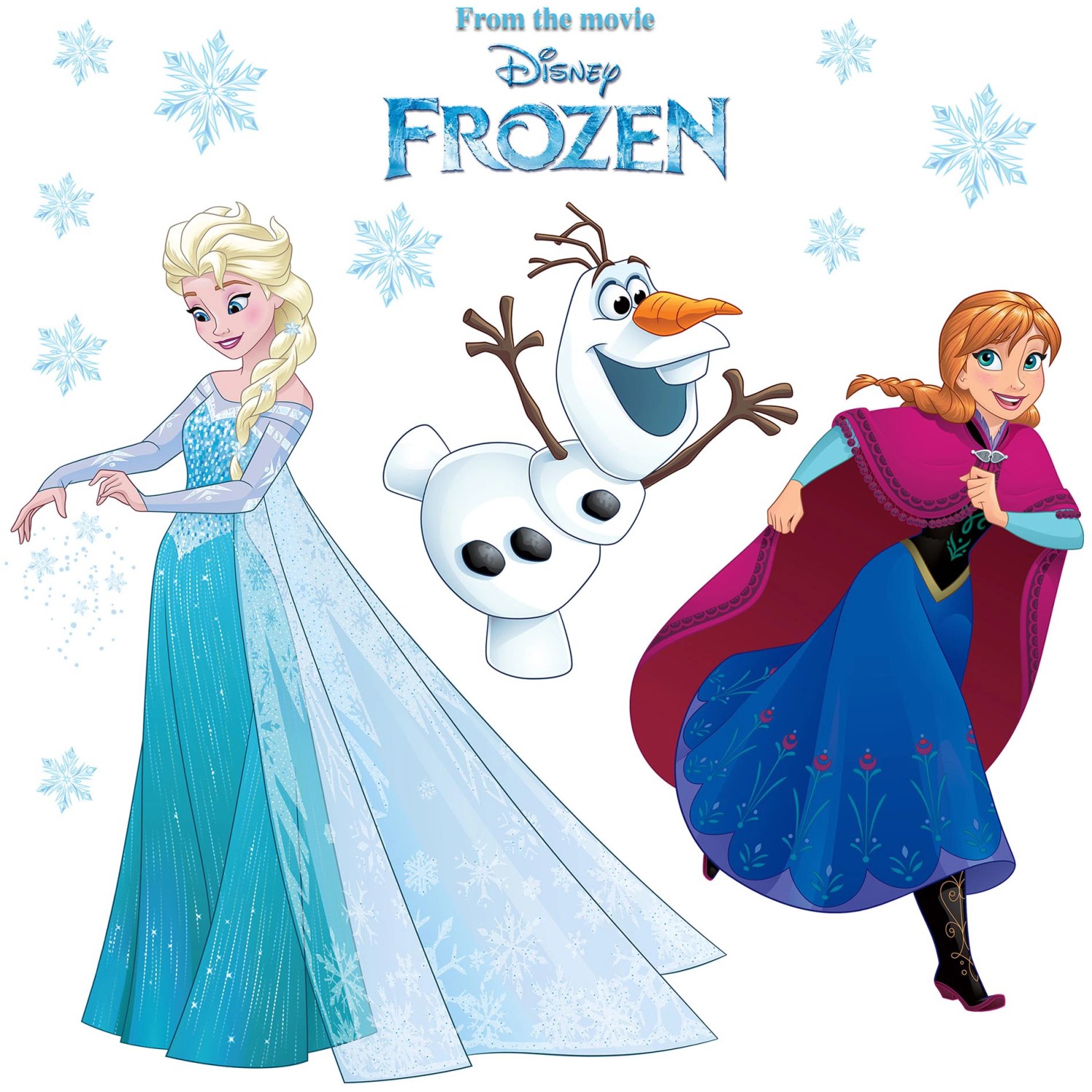 Komar Fenstersticker Frozen Snowflake 31 cm x 31 cm günstig online kaufen