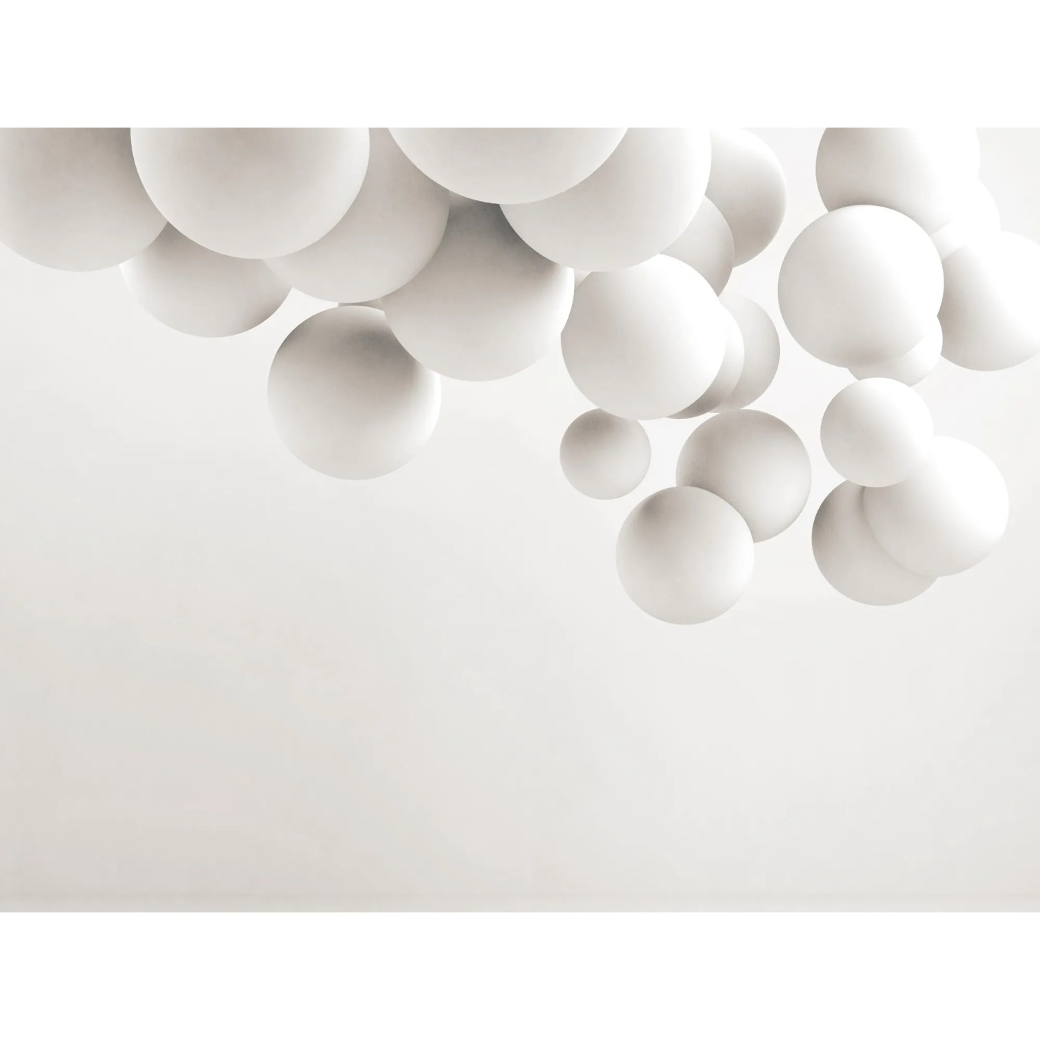 A.S. Création Fototapete Vlies 3D Grafik 371 cm x 280cm Weiß Creme FSC®