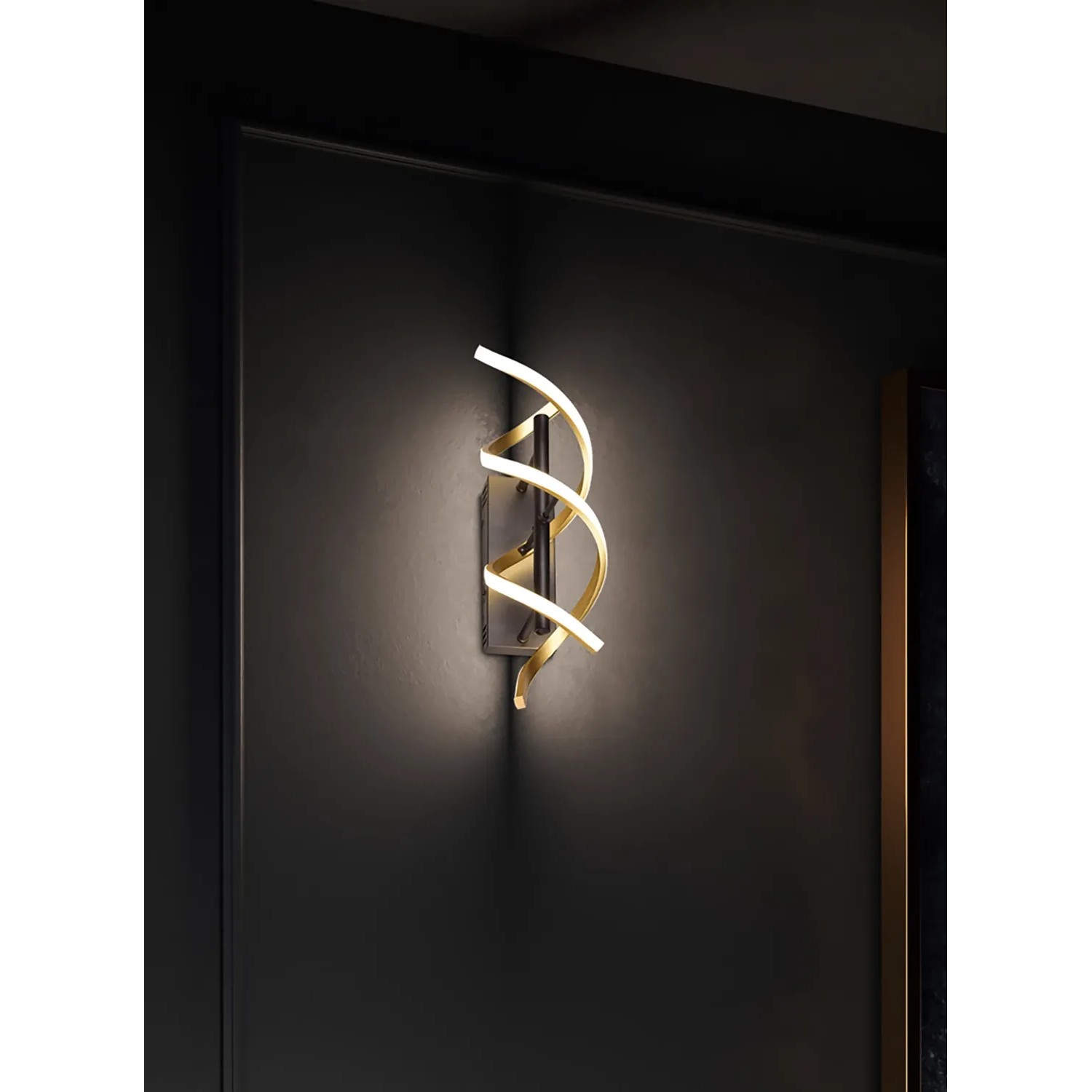 WOFI Action Wandleuchte, 1-flammig, Matt Nickel, 5W LED, 3000K, 400 Lumen