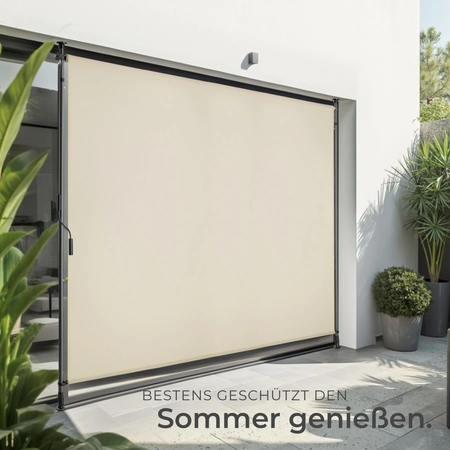 Tectake Klemmmarkise Taija Verschiedene Größen Uv Beständig und Wasserabweisend 200 x 310 cm 7 x 208 x 310 cm Beige_7