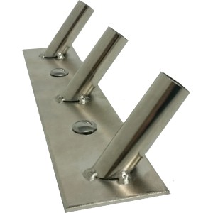 Grillaufsatz für Fisch, Schaschlik und Stockbrot, vernickelt, universell einsetzbar.