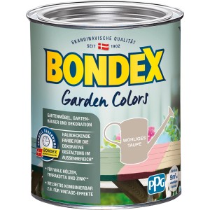 Bondex Garden Colors Pastös Beige, Wetterschutzfarbe im 750 ml Gebinde.