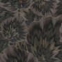 Erismann Vliestapete Spotlight Bliss Schwarz mit opulentem Blättermotiv.