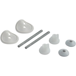 Sanitop-Wingenroth Universal WC-Sitz Befestigung Set mit Gewindestangen und Montagezubehör.